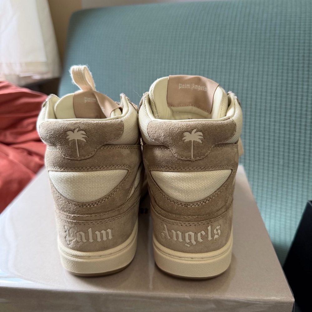 Authentic Palm Angels Tan High-Top Sneakers